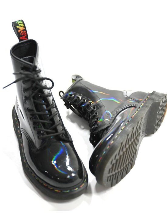 27634001.86.jpg?$mediummobile$  Dr. Martens 1460 Boots in Black Rainbow Patent